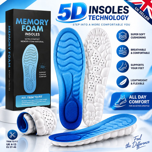 Memory foam shoe - memory, insoles